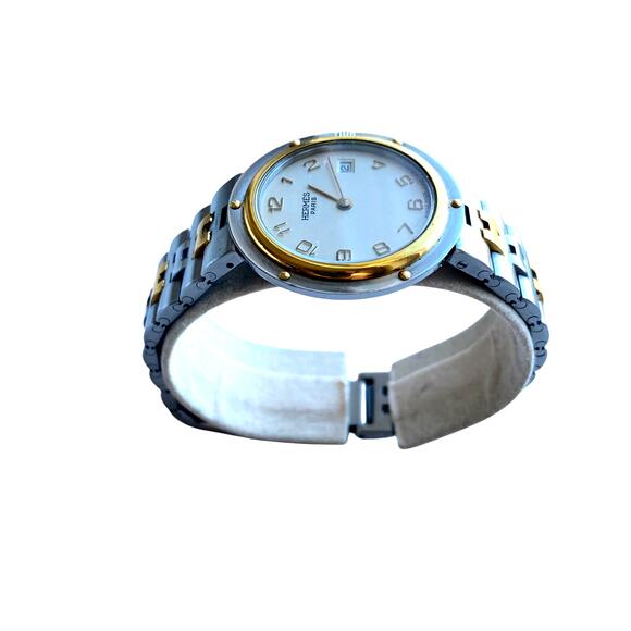 Authentic Hermès Two-Tone Stainless Steel Watch - Picture 4 of 12